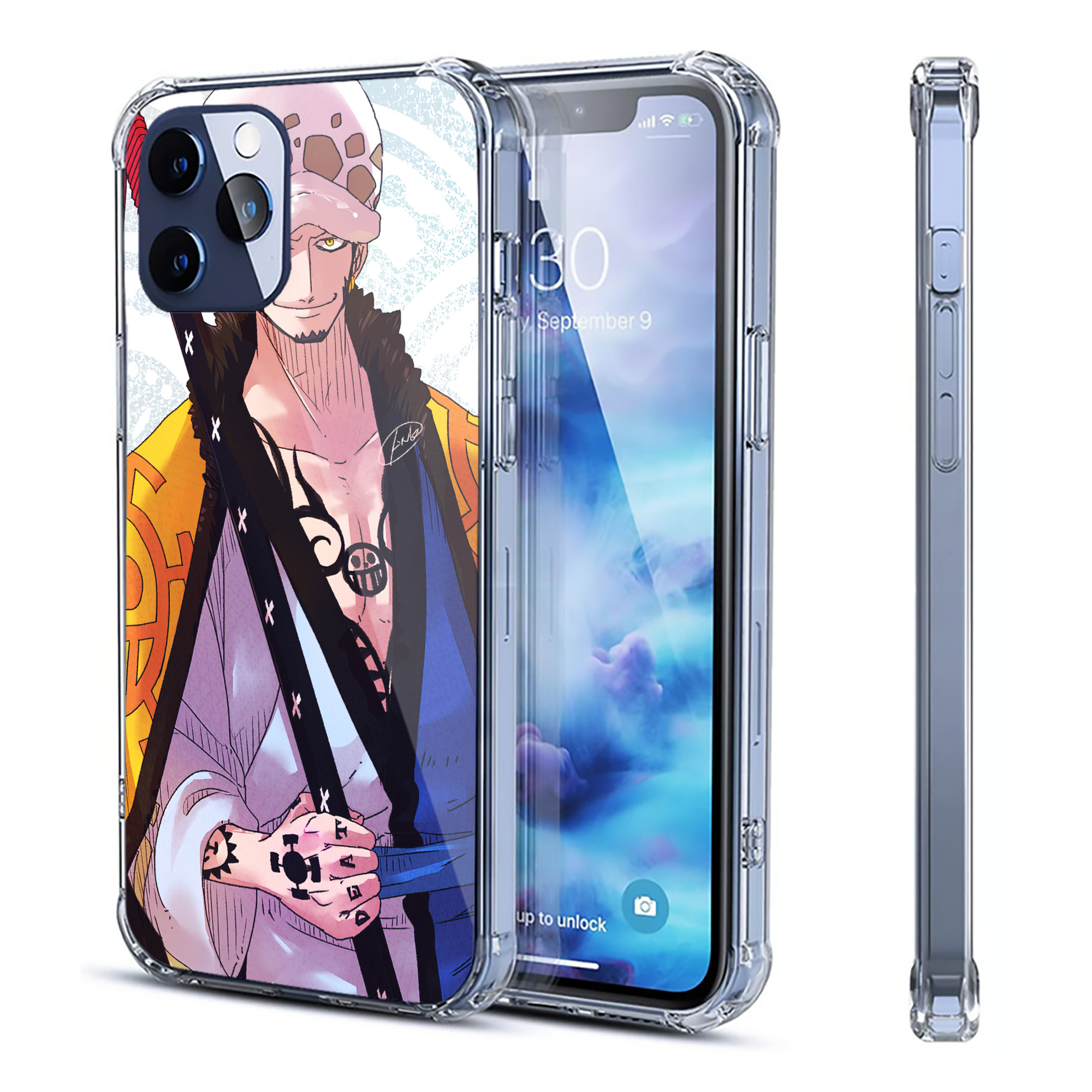 （画像用） ワンピース ONE PIECE 【iPhone 12シリーズ対応】透明スマホケース（クリアソフトケース）